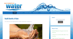 Desktop Screenshot of healthbenefitsofwater.com