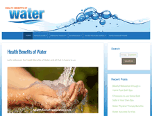 Tablet Screenshot of healthbenefitsofwater.com